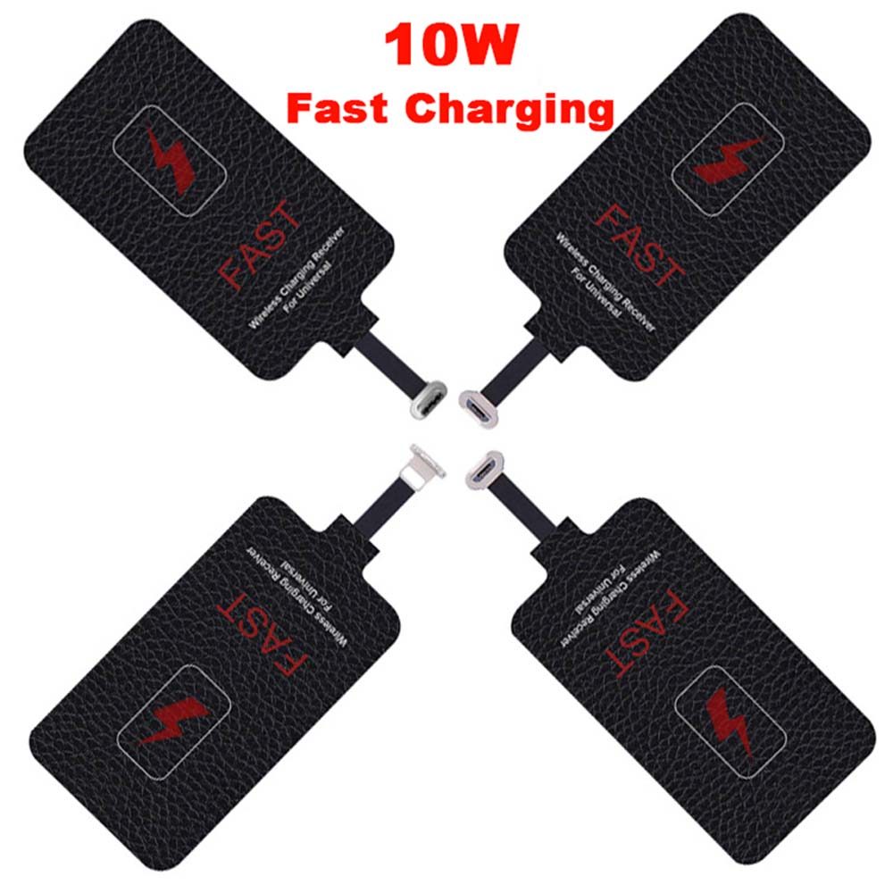 QXZ 5V/2A 10W Qi Fast Wireless Charger Receiver สําหรับ IPhone 7,6,5, Samsung Huawei Xiaomi Type-C M