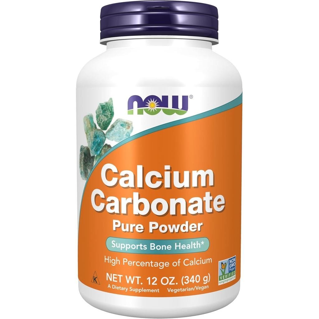 NOW ss Calcium Carbonate Powder เปอร์เซ็นต์ของพอร์ตแคลเซียม B Health* 12