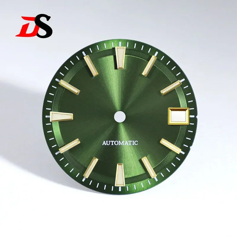ใหม่ 28.5 มม.NH35 Dial Sunburst Dial Blue Lume สําหรับ NH35 นาฬิกาอุปกรณ์เสริม