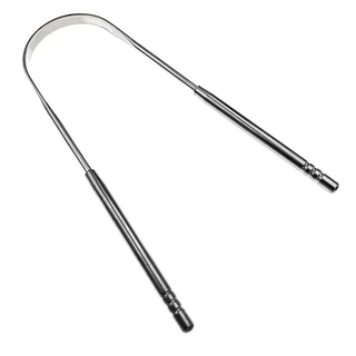 BLIVO Tongue Scraper ที่ขูดลิ้นสแตนเลส ตัวU ช่วยลดกลิ่นปากและแบคทีเรียในช่องปาก