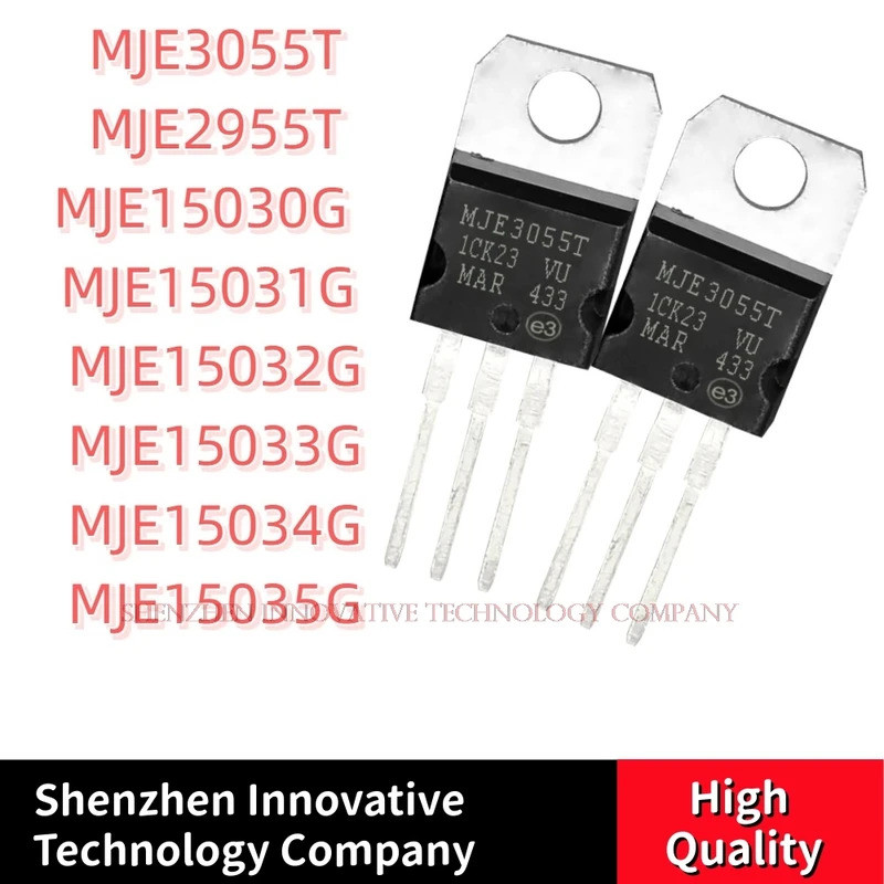 5pcs MJE3055T MJE3055 MJE2955T MJE2955 MJE15030G 15030G MJE15031G 15031G MJE15032G MJE15033G MJE1503