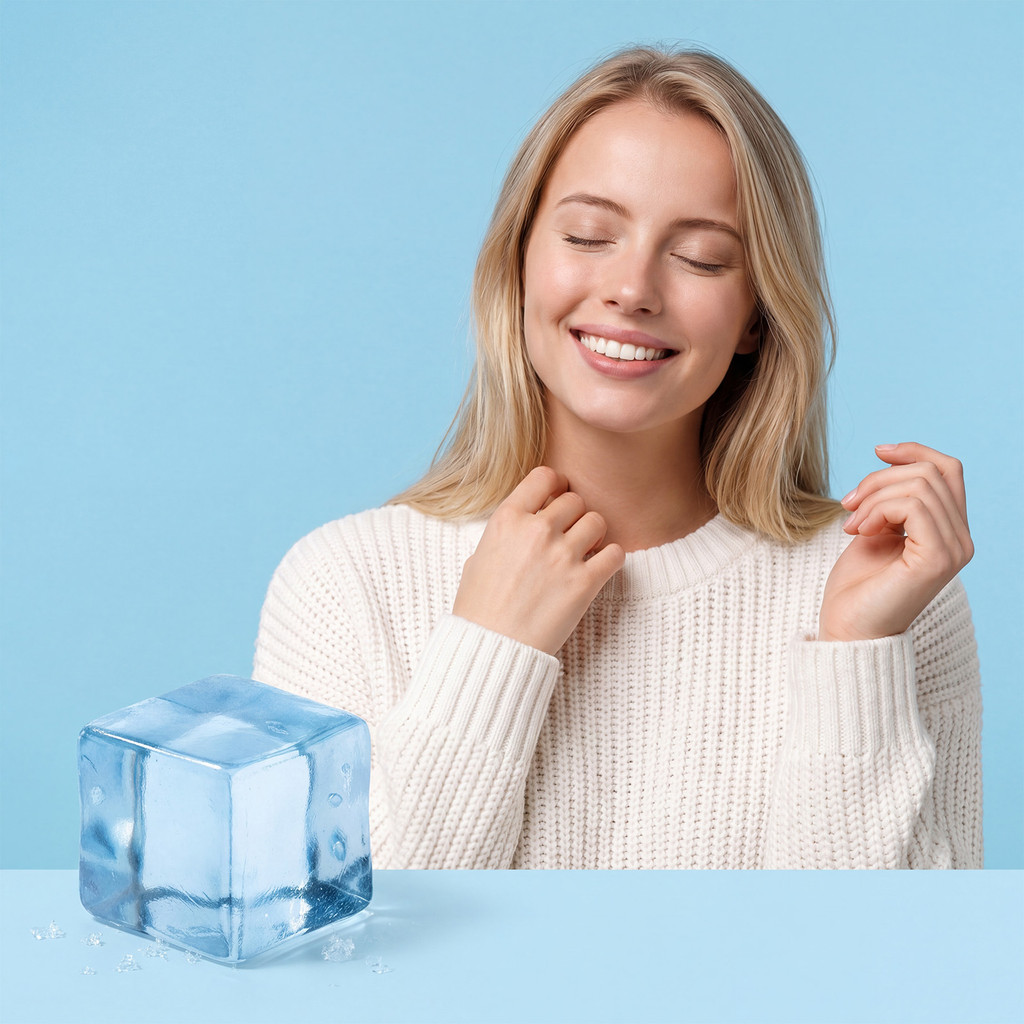 Sensory Squishy ของเล่นก้อนน้ําแข็ง | คริสตัลเคลียร์ช้าเพิ่มขึ้น | Stress/Anxiety Relief Desktop Ant