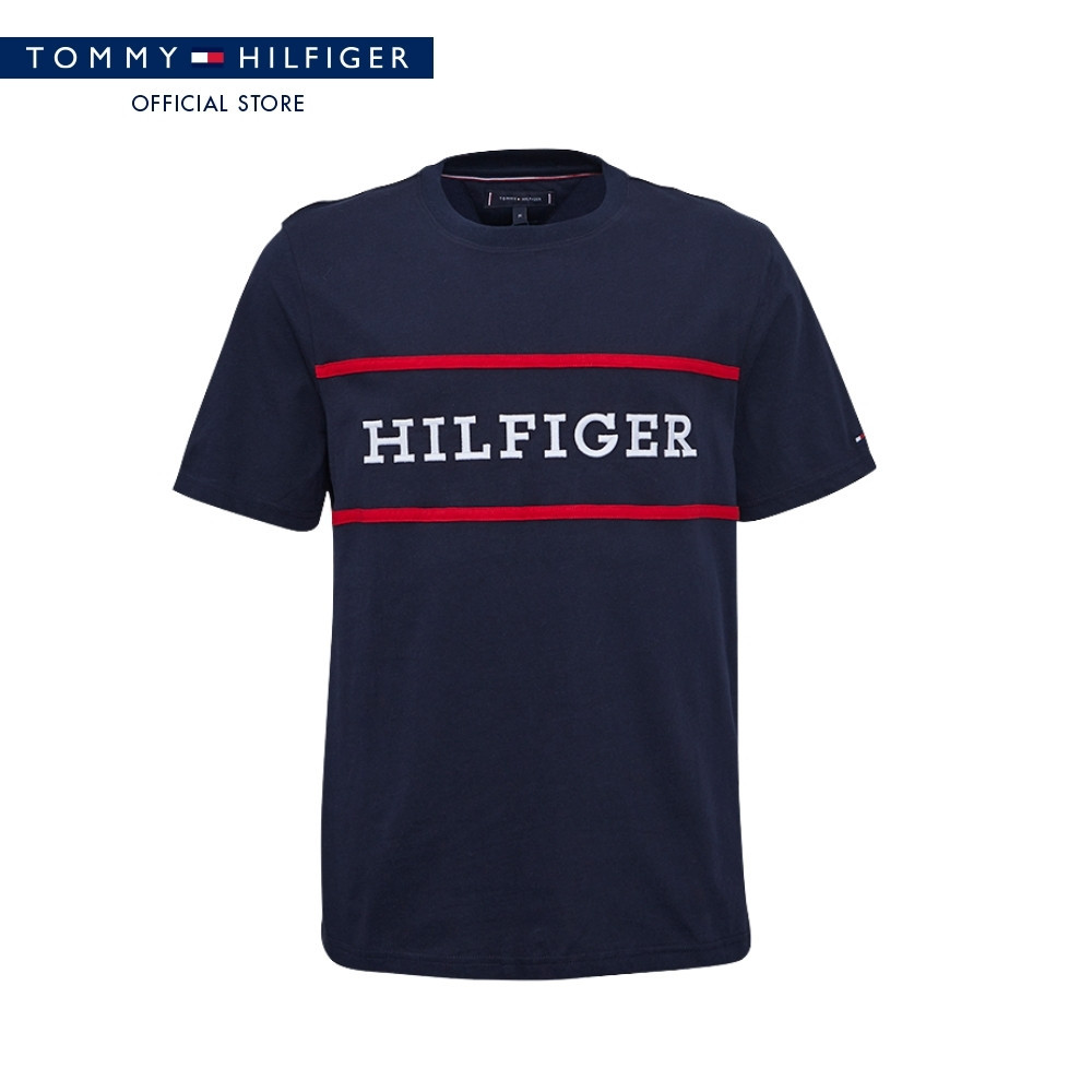Tommy Hilfiger เสื้อยืด ผู้ชาย รุ่น XM0XM06671 DW5 - สีน้ำเงิน