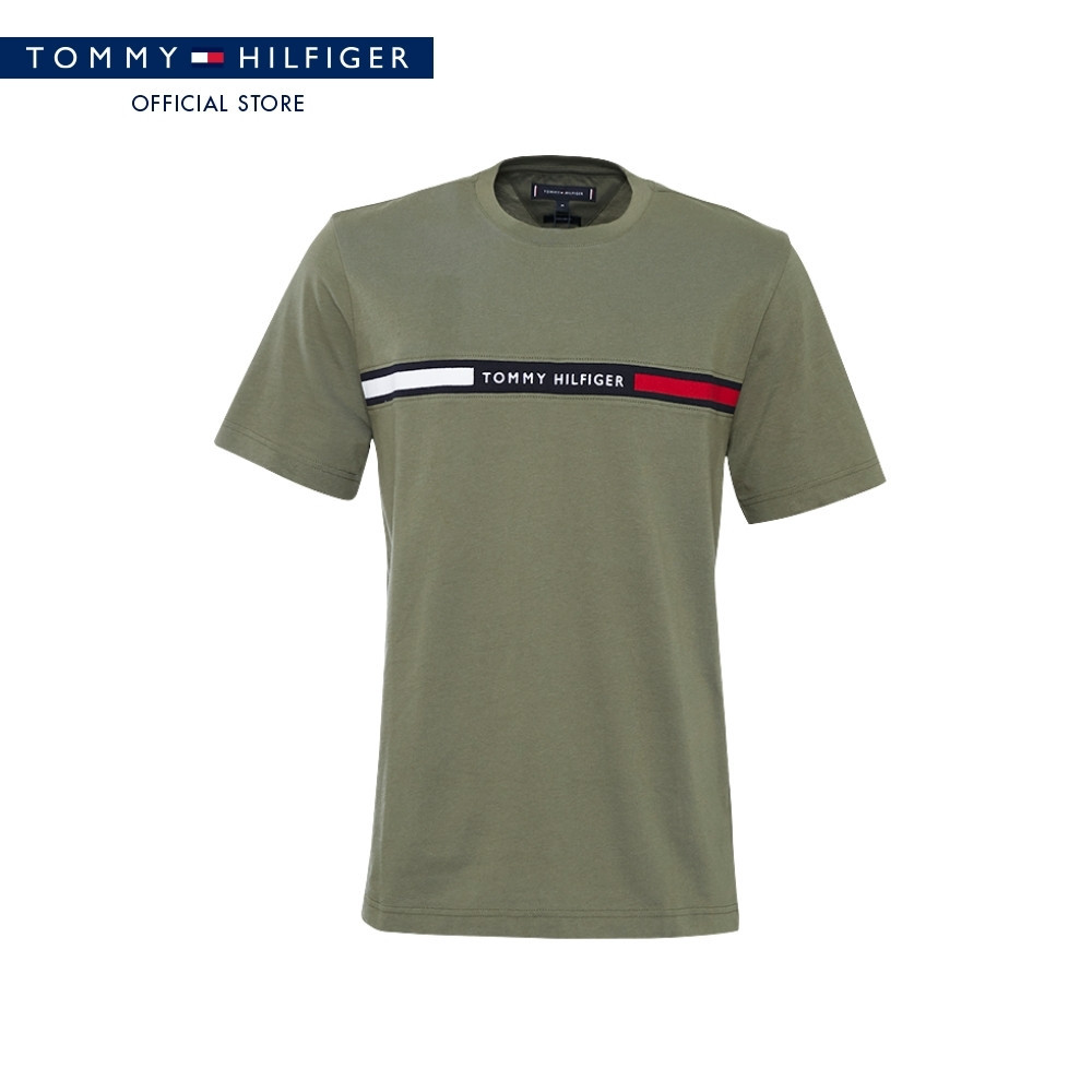 Tommy Hilfiger เสื้อยืด ผู้ชาย รุ่น XM0XM05483 PLI - สีเขียว