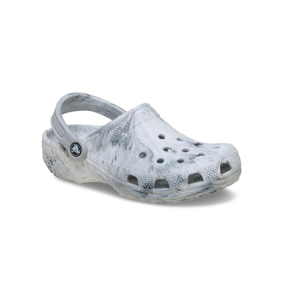 CROCS รองเท้าลำลองผู้ใหญ่ CLASSIC WATERCOLOR MARBLED CLOG รุ่น 211583-1WZ – GREY SWIRL ราคา ถูกที่สุด ดีลบีเคเค แกลเลอรีภาพที่ 2