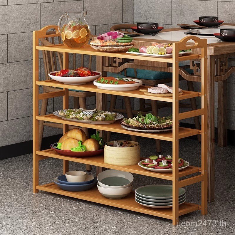 Pinzhu ชั้นวางแผ่นชั้นหม้อร้อนร้านอาหารผักชั้น Multi-Layer Commercial Hotel ห้องครัวผัก Rack Nan S9D