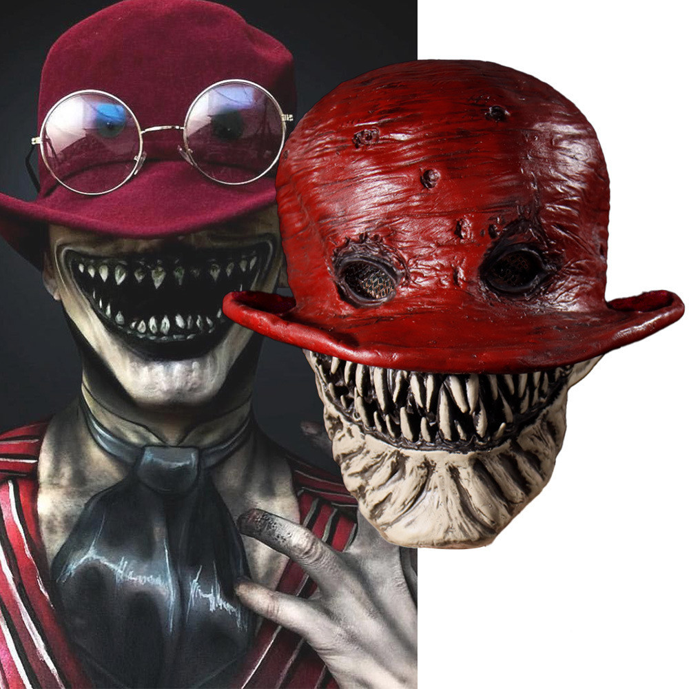 ฮาโลวีน Crooked Man Mask The Crooked Man Horror Headgear Prom Party Cos Mask