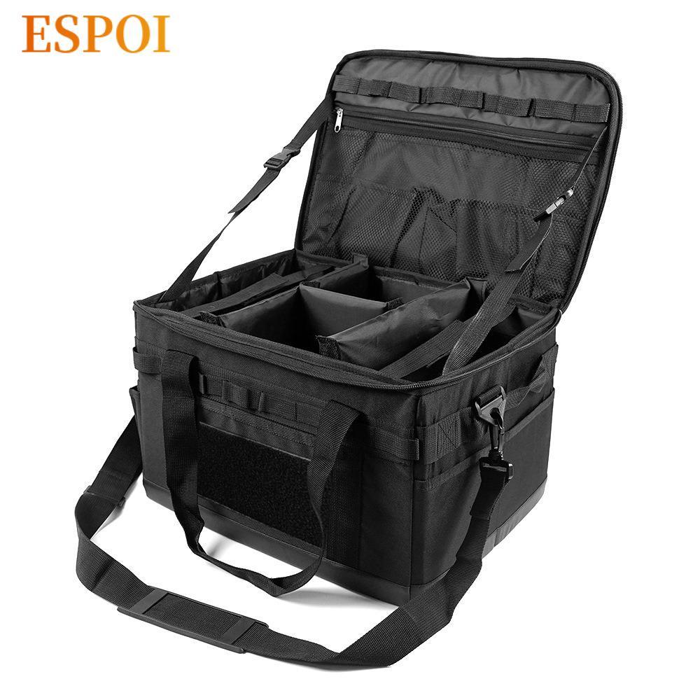 ESPOI Camping Bag, 30L Hard Shell Camping เครื่องครัวกระเป๋า,ทนทานซิปปิดแบบพกพา Camping Storage Bag 