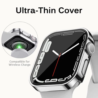 เคสกันน้ำ 2-in-1 พร้อมกระจกเทมเปอร์สำหรับ Apple Watch 38mm 40mm 41mm 42mm 44mm 45mm 46mm 49mm Series 1-11 SE Ultra – IP68 ป้องกันเต็มรูปแบบ
