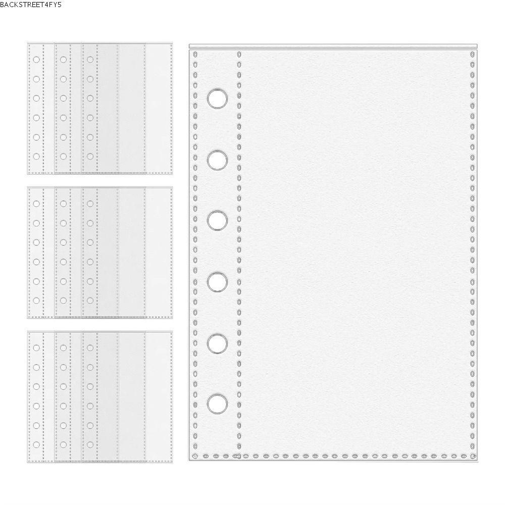 BACKSTAGERET4FC3 A7 Binder หน้า, 6 ห่วง A7 Card Protector Sleeves, Binder Refill