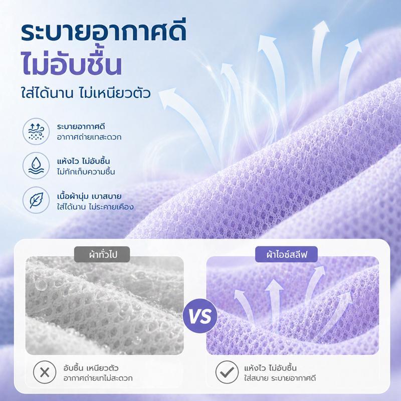 ปลอกแขนกันแดด UV แบบสวมนิ้ว 1 คูุ่ ผ้ายืดหยุ่นสูง รูปที่ 5