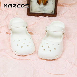 MARCOS รองเท้าหัวโตผู้หญิง แบบรัดส้นดีไซน์สวย วัสดุ EVA คุณภาพดี พื้นหนานุ่ม รองรับส้นเท้า กันลื่น ทนทานใช้งานยาวนาน #05