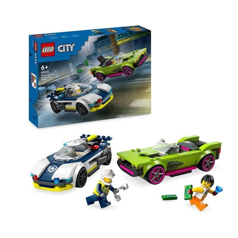 LEGO LEGO Building Blocks 60415 รถตํารวจ Chase City Police Series รถเด็กประกอบของเล่น 005