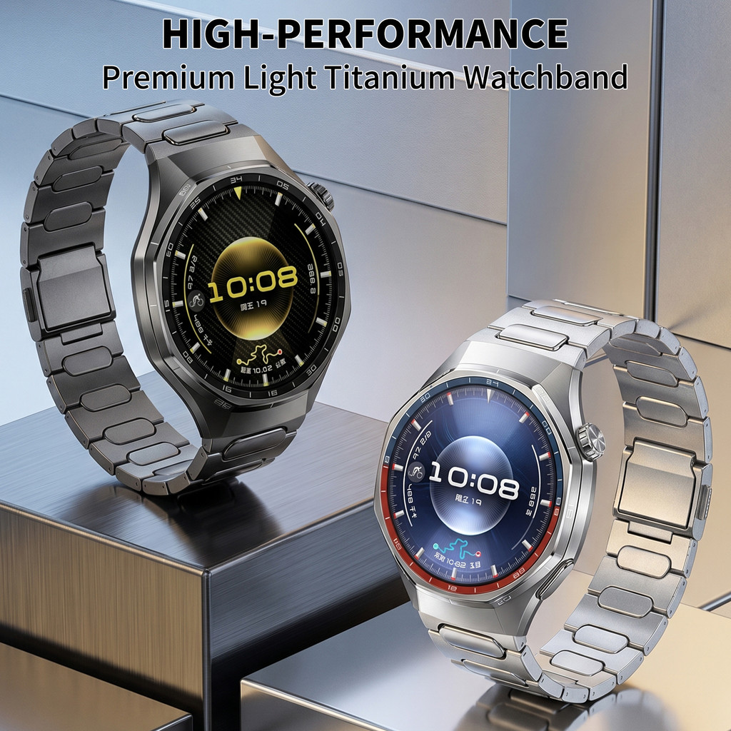 Huawei Watch Ultimate 2 GT Runner 2 สายโลหะผสมไทเทเนียม 22 มม. Quick Release Elite สไตล์ธุรกิจน้ําหน