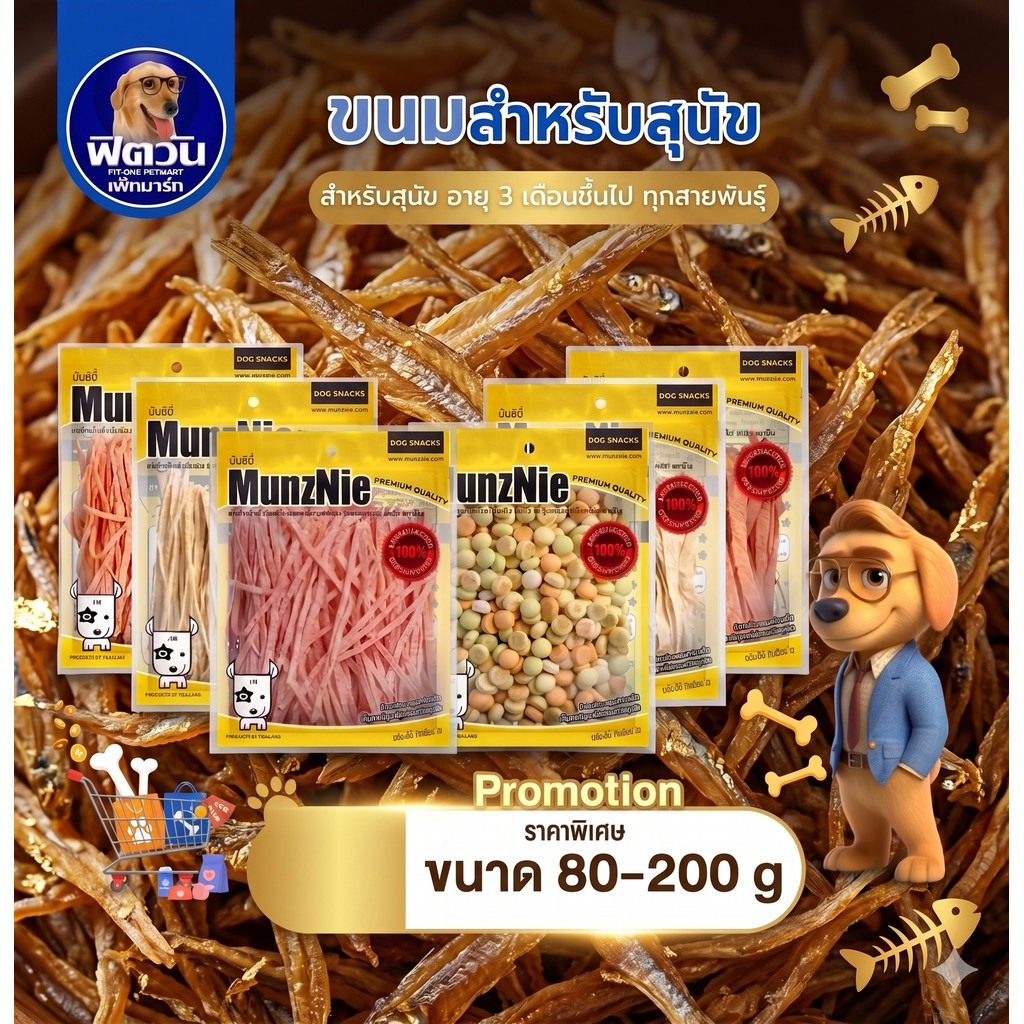 Munzine ปลาเส้น ขนาด 30 กรัม{ขนม} ราคา ถูกที่สุด ดีลบีเคเค รูปภาพหลัก