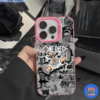 ส่งของเร็ว เคสสำหรับไอโฟน15 อนิเมชั่นวันพิค นิยม เคสแข็งสี่สี For IPhone17 13 12 14 15 11 16Pro Max 7 8Plus SE2 XR XSMAX