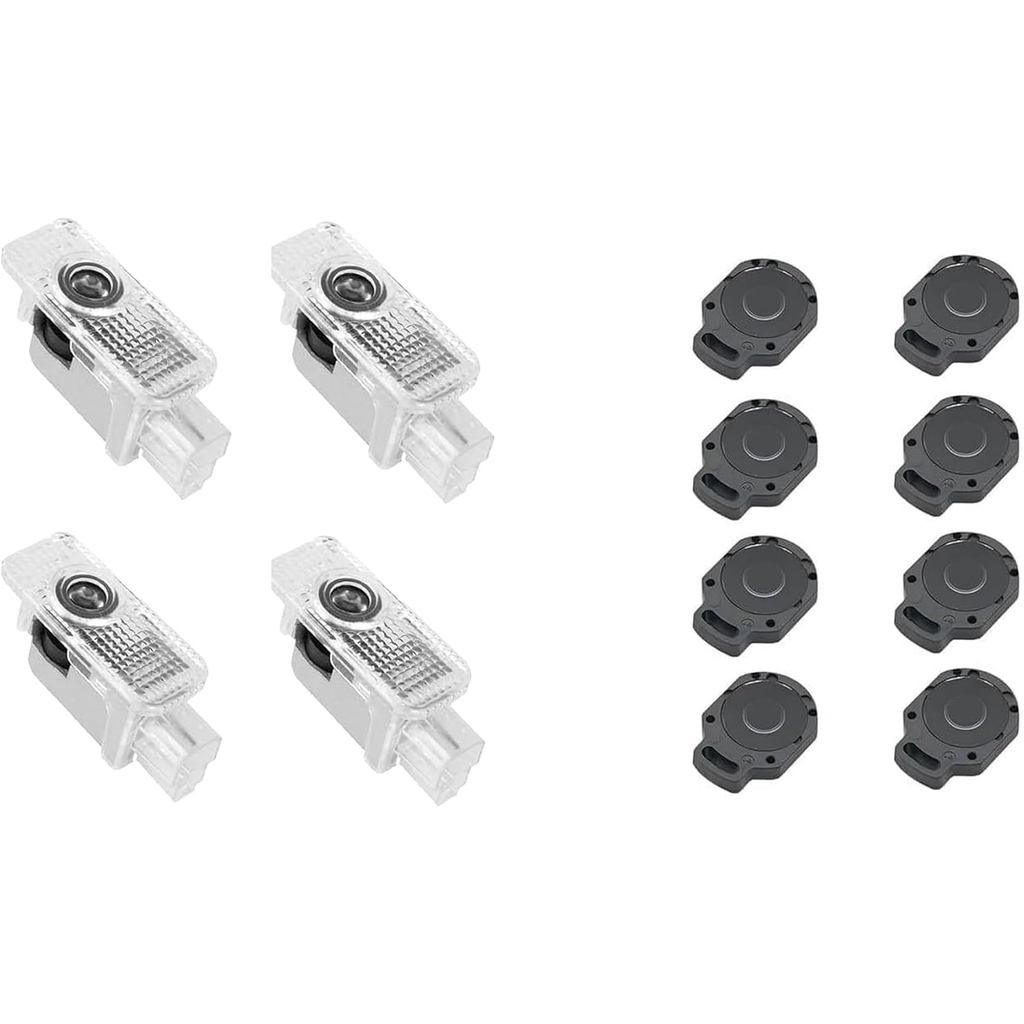JAZZIO ไฟ LED รถประตูโปรเจคเตอร์ Courtesy LED เลเซอร์ยินดีต้อนรับโลโก้ไฟอุปกรณ์เสริมเข้ากันได้กับ A1