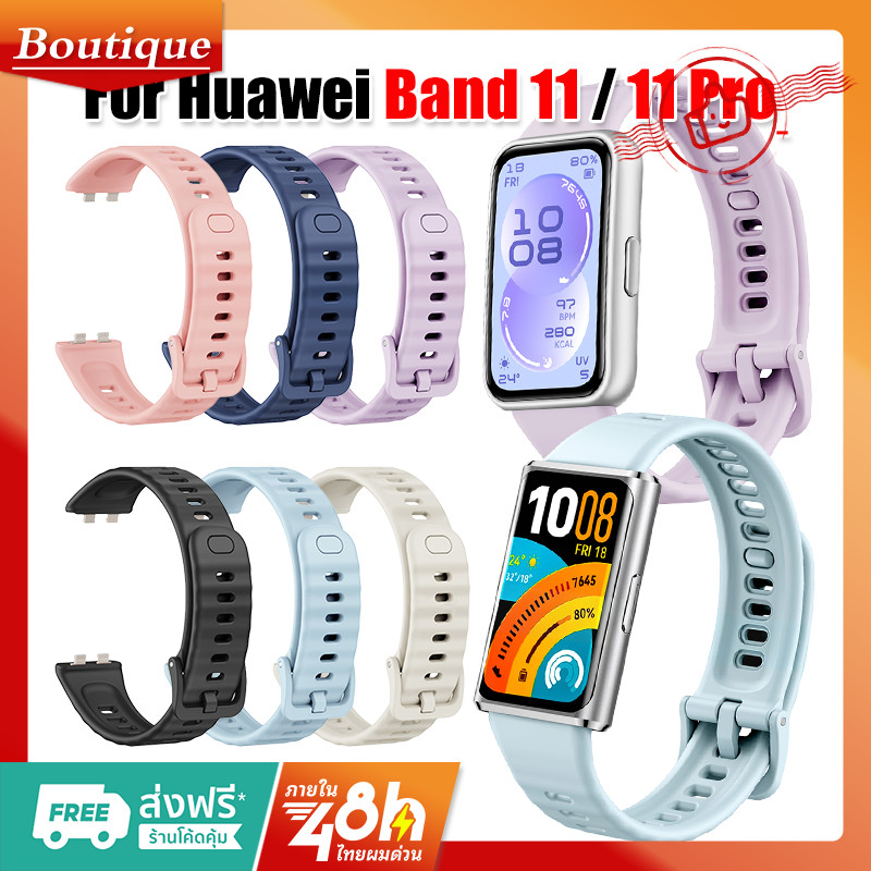 สายถักไนลอนนุ่มสําหรับ Huawei Band 11/11Pro สร้อยข้อมือสมาร์ทวอท์ชเปลี่ยนสายกีฬาสําหรับ Huawei Band 11 Pro สายรัดข้อมือระบายอากาศ