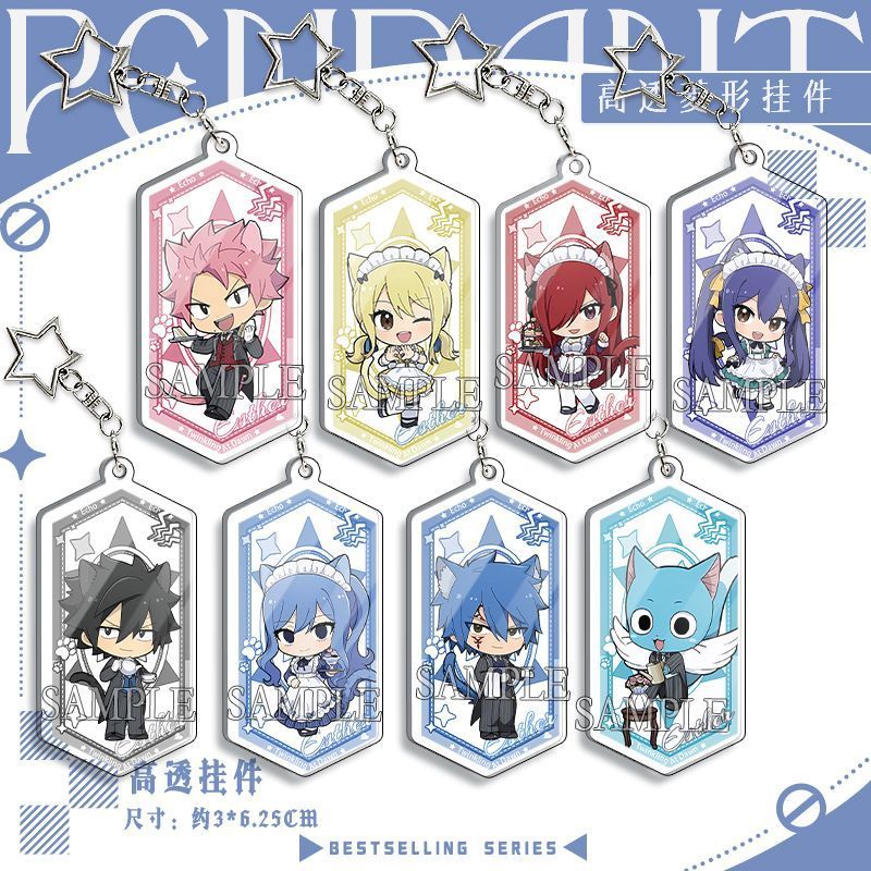 Fairy Tail/Lucy/Naze/สีเทา/Erza Fairy Tail Naze Lucy Wendy สีเทา Elliza พวงกุญแจจี้/ovjf