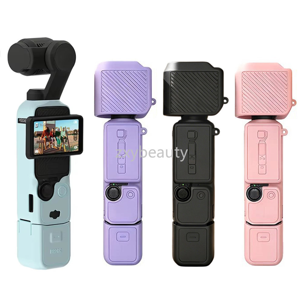 สําหรับ DJI Osmo Pocket 4 ซิลิโคนนุ่มกล้องฝาครอบป้องกันสําหรับ Pocket4 Anti-Scratch เลนส์อุปกรณ์เสริมสําหรับกล้อง