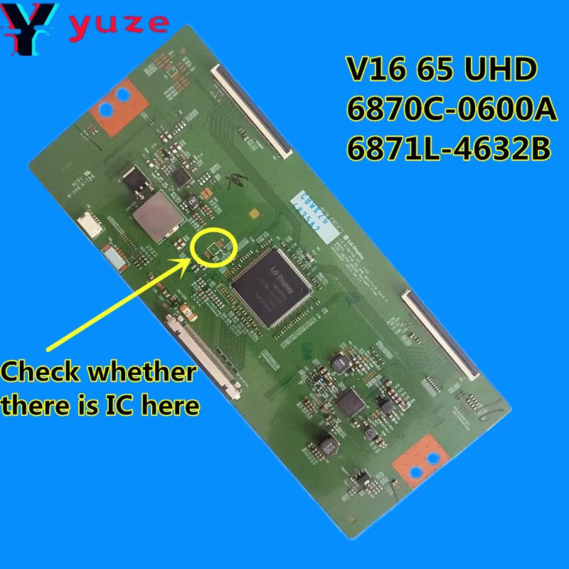 T-CON Logic Board V16 65 UHD 6870C-0600A 6871L-4632B สําหรับ 4K LG 65LG61CH-CD 65UH615V 65UH652T 65U