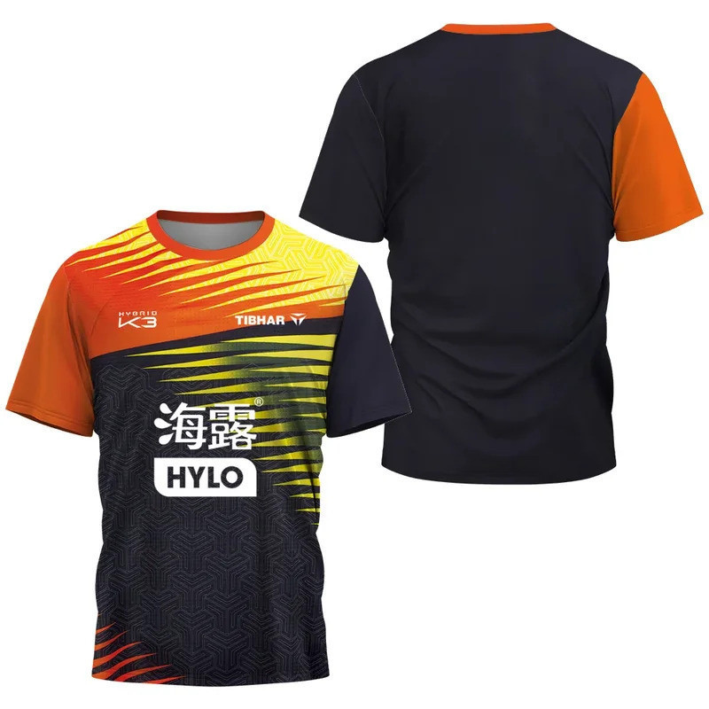 Felix Lebrun League Uniform, เสื้อปิงปองผู้ชาย, เสื้อเทนนิสแขนสั้นระบายอากาศแห้งเร็ว, 2025 S-5XL