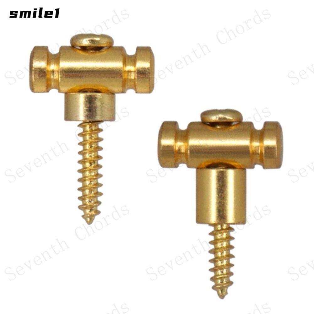 SMILE Guitar String Retainer, Iron Gold/Silver/Black Guitar Roller String Trees Retainer, with Mount