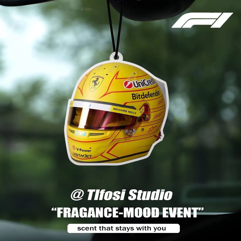 F1 Vista Pan Russell Leclair Hamilton kimi Norris หมวกกันน็อคน้ําหอมรถยนต์