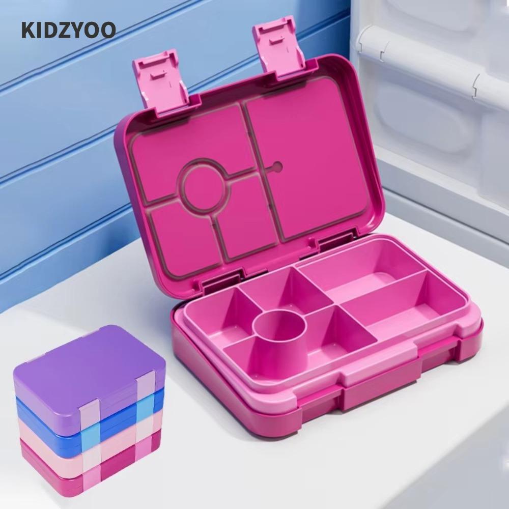 กล่องอาหารกลางวัน KIDZYOO, 810 มล. เตาอบไมโครเวฟ Interlayer กล่องเบนโตะ, แบ่งรั่วซึมทําความสะอาดง่ายกล่องเก็บของรั่ว