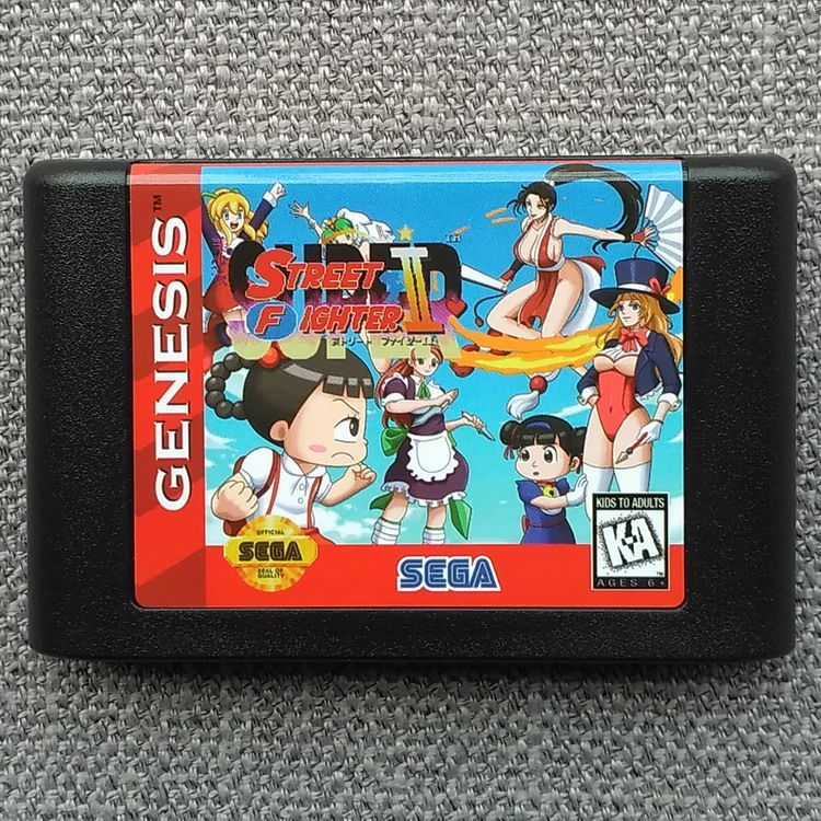 [การ์ดเกม Xiaobawang] Sega MD < สาวสวย Street Fighter > 16 คน Street Fighter สาวสวย Chapter Super St