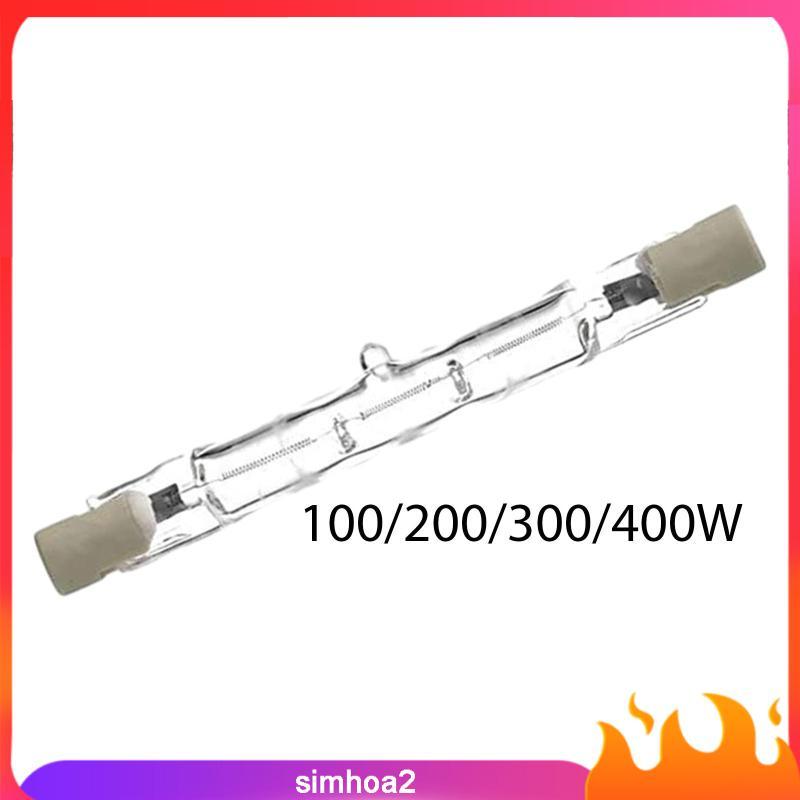 [Simhoa2] หลอดไฟฮาโลเจนหรี่แสงได้ R7S Linear Double Ended Bulb Warm White Security Lamp สําหรับแสงภู