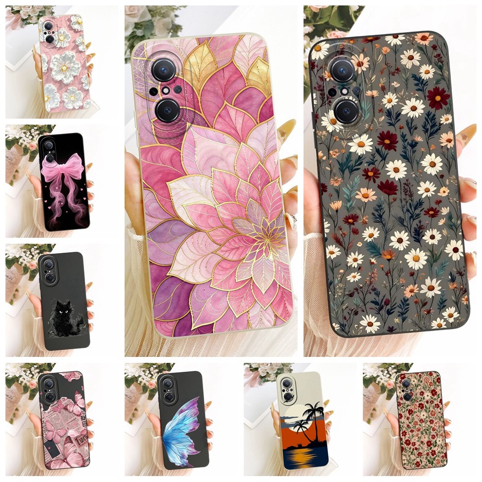 Huawei Nova 9SE JLN-LX1 JLN-LX3 Casing Huawei Nova 9 SE Cover Fashion Cartoon Cute Funny Painted Sil