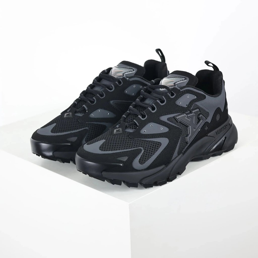 1: 1 มาตรฐานเดิม AAA + Runner Tatic ตาข่ายหนัง Low-Top Lace-Up รองเท้าผ้าใบ Anti-Slip กีฬารองเท้าลํา