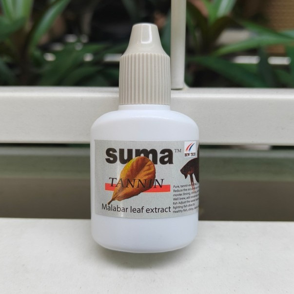 Suma Tannin (ฝาสีเทา) แทนนินสกัดเข้มข้น สำหรับตู้ปลา ดูแลง่าย 12 ml เหมาะสำหรับปลากัด