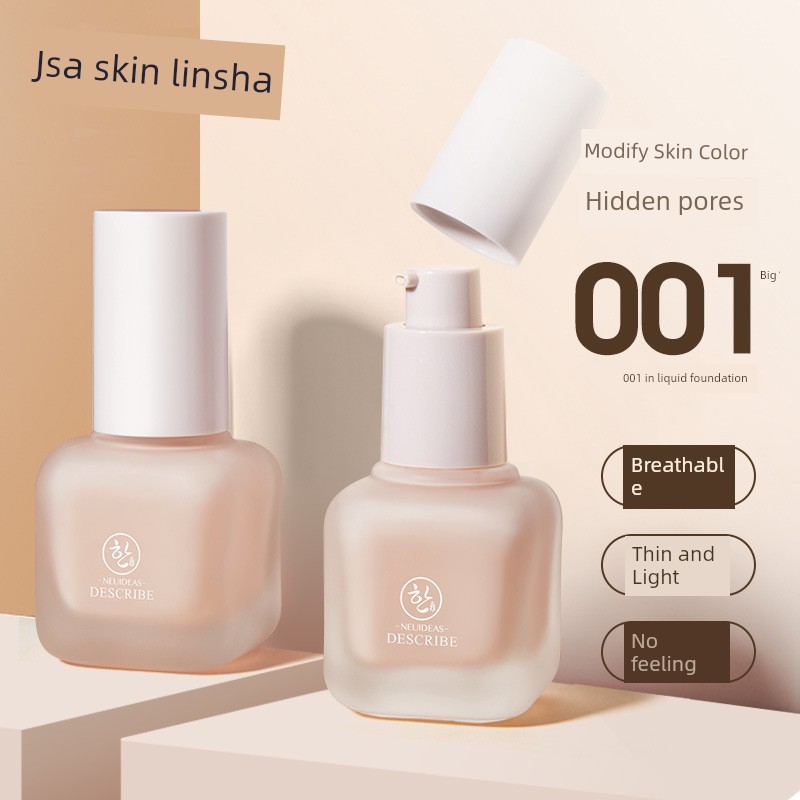 ครีมรองพื้น foundation Jlisa Muscle Linsa Liquid Foundation คอนซีลเลอร์แต่งหน้าฐานครีม Moisturizing 