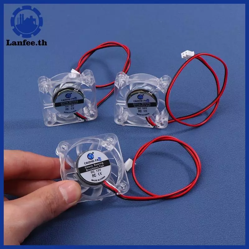NFE 1 ชิ้นแบริ่งไฮดรอลิก Brushless 3D เครื่องพิมพ์พัดลมระบายความร้อน 4010 5/12/24V พัดลมระบายความร้อนโปร่งใสสําหรับ 3D เครื่องพิมพ์ DC 2Pin 40X40X10 มม.N
