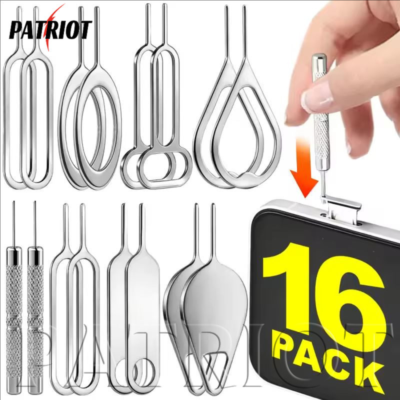 [AUTO&3C] 16 ชิ้น/เซ็ต - ถาดซิมการ์ดสากล Eject Pin Ejector Openning Tool, ซิมการ์ดเปิด Remover เข็ม /ขายดี