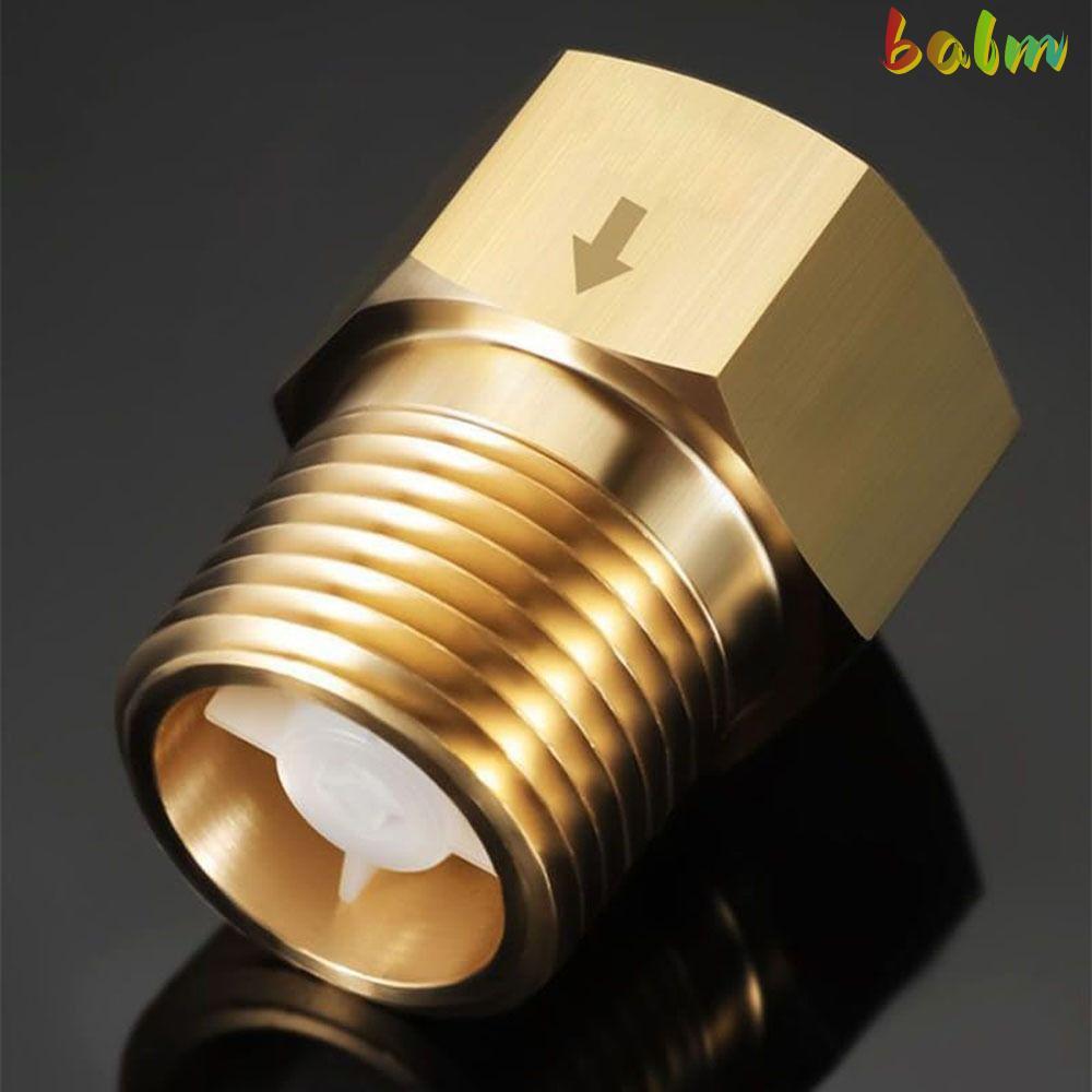 BALM Check Valve, Gold Female to Male Thread One-way Valve, ทนทาน 1/2" Ozone Resistance Brass Backflow Valve Oil Water Gas