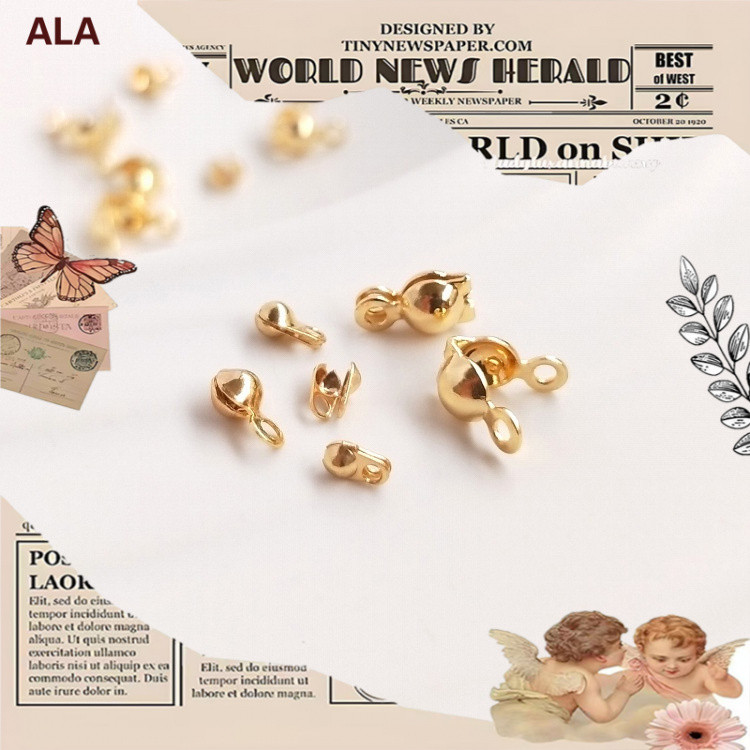 【💖เครื่องประดับ DIY💖】บักเกิลเก็บรักษาสี ทอง 14k แบบสองด้าน อุปกรณ์เสริม สําหรับสร้อยคอ สร้อยข้อมือ DIY [จี้ชาร์ม/จี้/จี้สร้อยคอ/จี้ ทองคํา/จี้ทองคําแท้/เครื่องประดับสร้อย/เครื่องประดับสร้อยคอ/pendant]