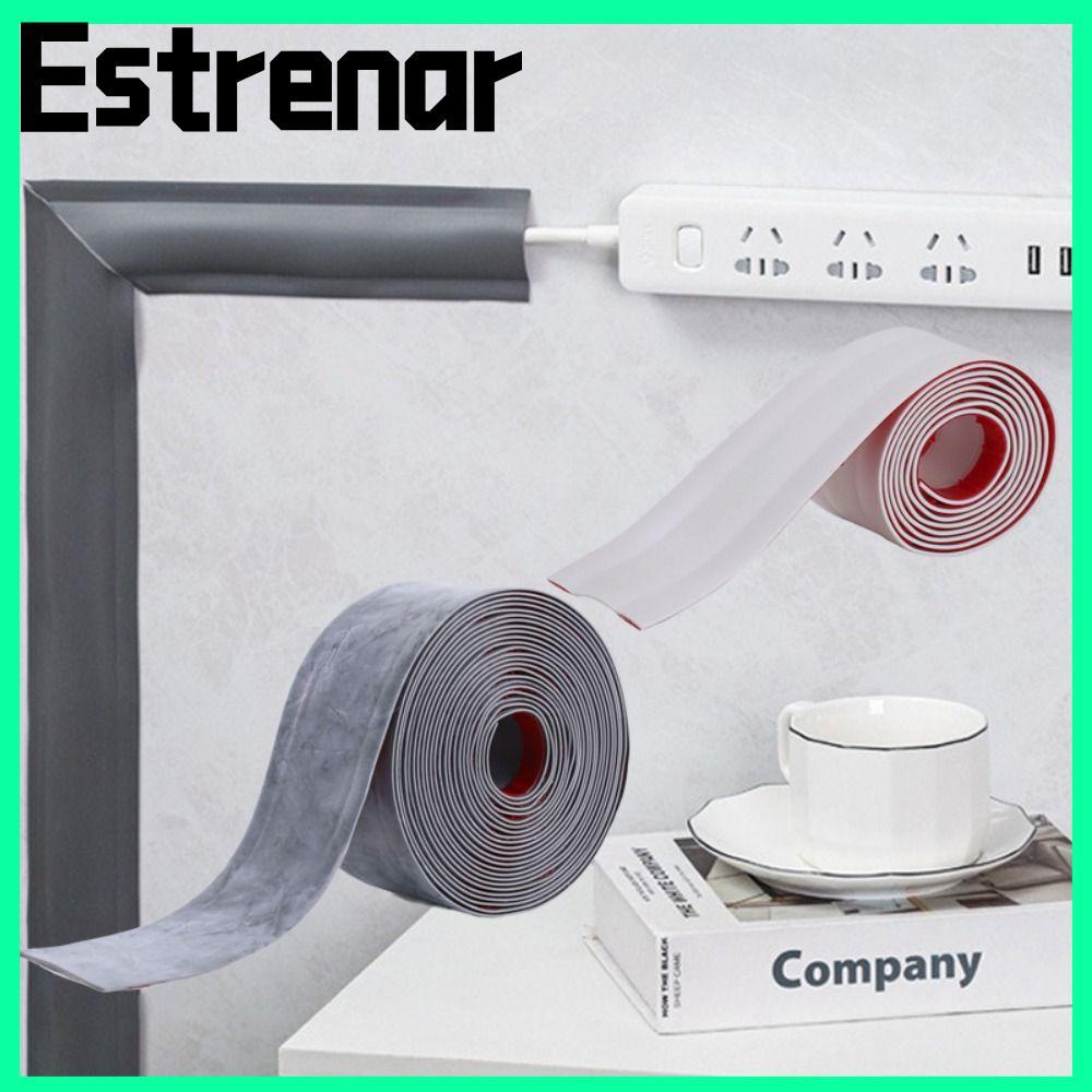 ESTRENAR TV Cord Hider, DIY ตกแต่งสาย PVC คอนซีลเลอร์, 2024 กันน้ํา Paintable Self-Adhesive Wire Cov