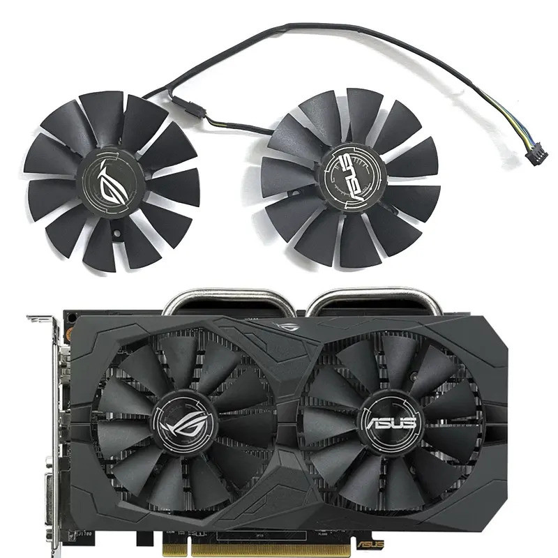 75MM 4PIN T128010SH FD7010H12S ROG-STRAIX-RX560 460 GAMING GPU พัดลมสําหรับ ASUS ROG-STRAIX-RX560 RX