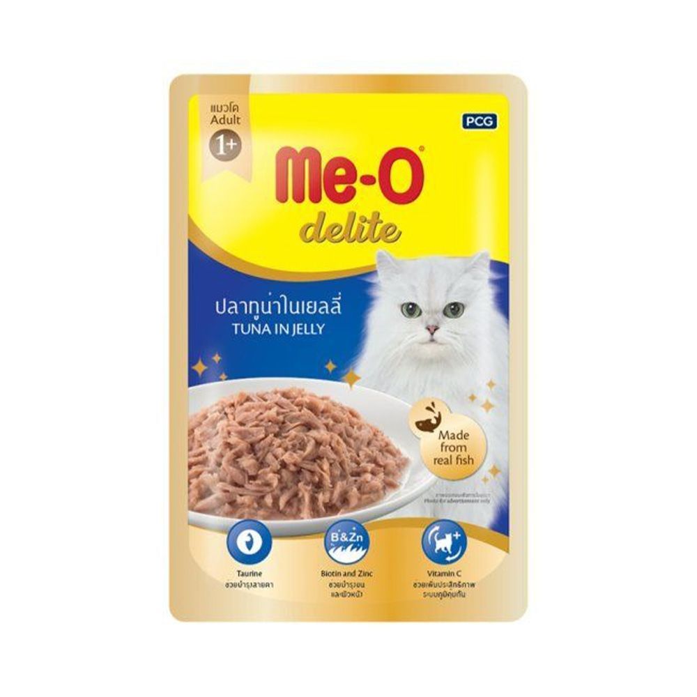 [สินค้าส่งด่วน] มีโอดีไลท์ เพาซ์ ทูน่าในเยลลี่ 70ก MEO DELITE POUCH TUNA IN JELLY 70G