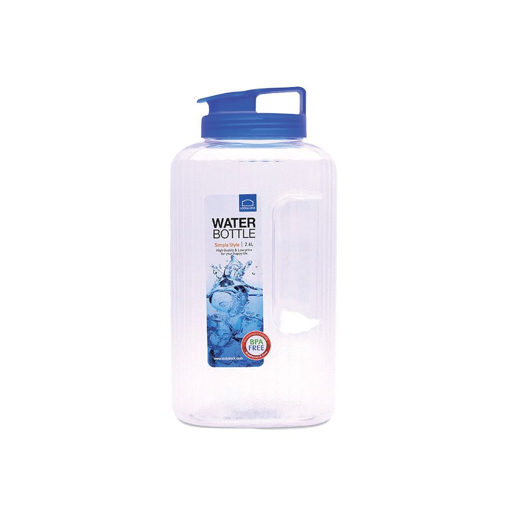 [สินค้าส่งด่วน] LOCK N LOCKขวดน้ำทรงเหลี่ยมสีฟ้า2.6 ลิตร LOCK N LOCK WATER JUG BLUE2.6 L