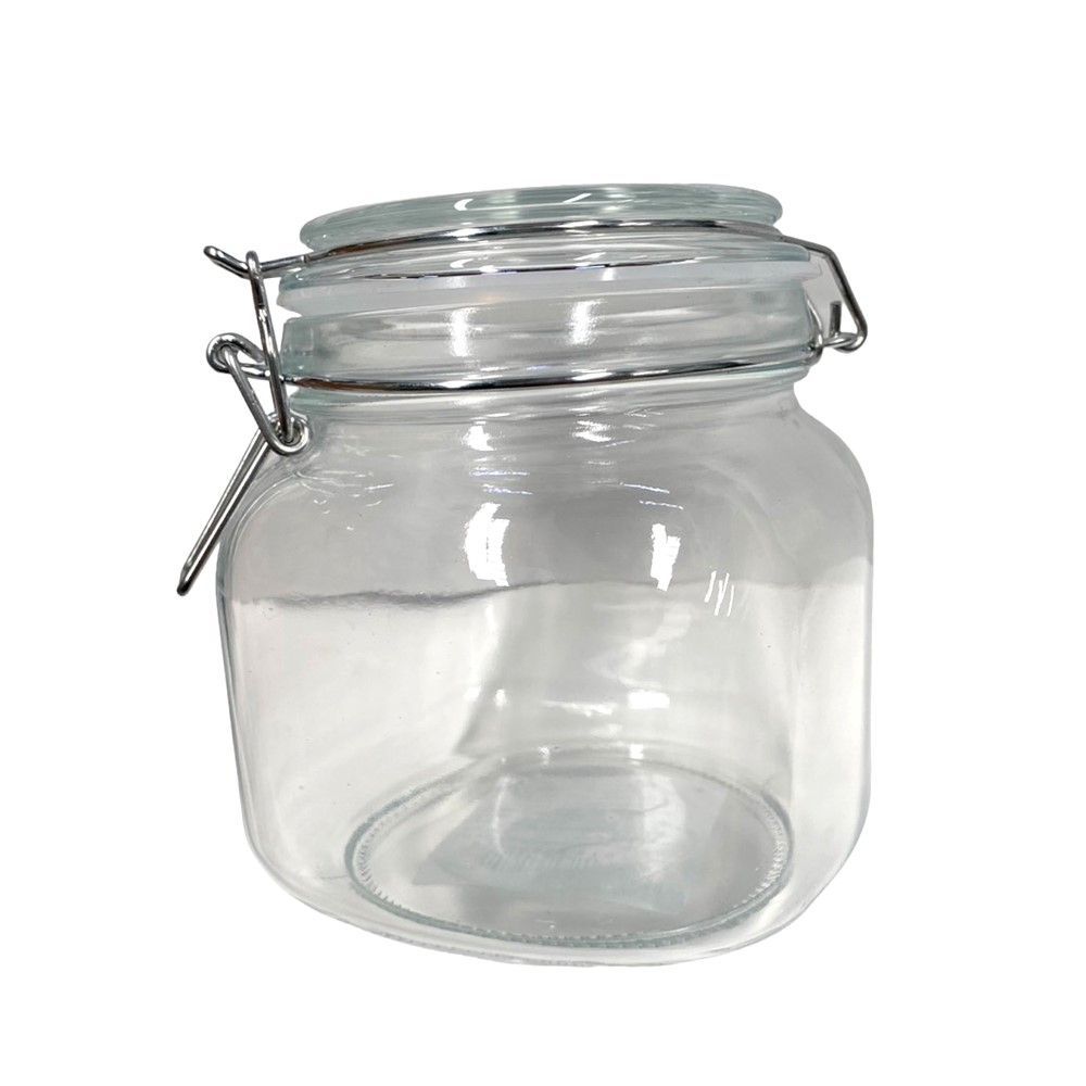 [สินค้าส่งด่วน]  โมเมนโต ขวดโหลเหลี่ยมฝาสปริง 51151-2 750 มล. MOMENTO SQUARE JAR SPRING LID 51151-2 750 ML