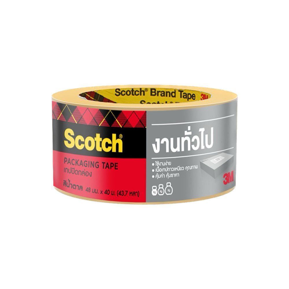 [สินค้าส่งด่วน] SCOTH เทปโอพีพี48มมX40ม น้ำตาล SCOTCH OPP TAPE 48 MM. X 40 M. BROWN