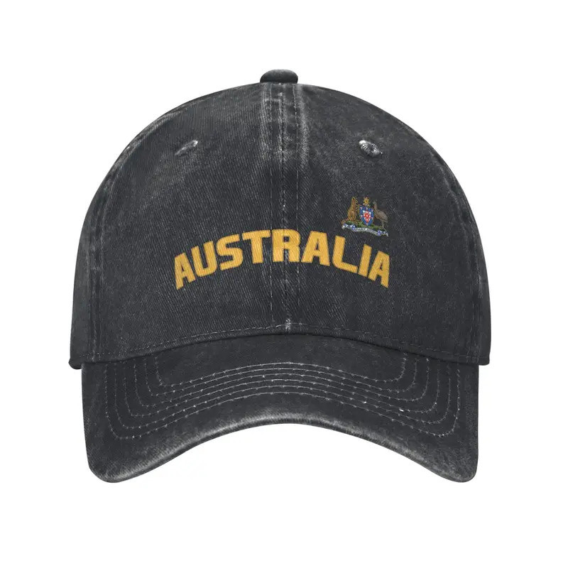 Vintage Australia Flag Australian Pride International Baseball Cap Unisex Distressed Cotton Snapback