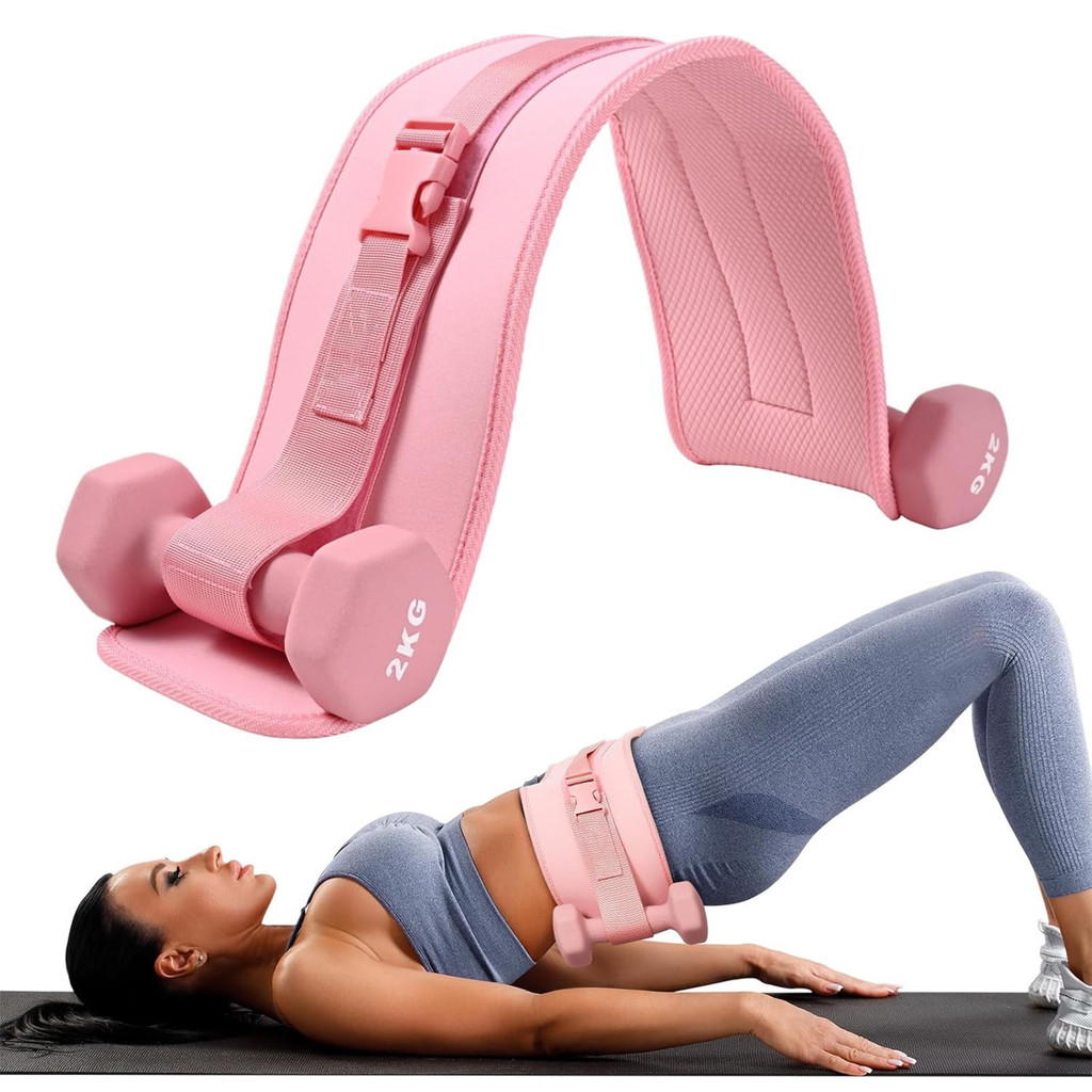 1 ชิ้นออกกําลังกายสะโพก Thrust Belt - เข็มขัด Dumbbell Hip Thrust, Thicken & Widen, สบายสําหรับดัมเบ