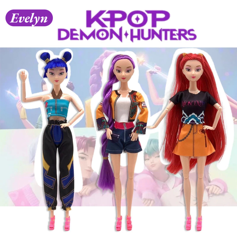 🔥3 ชิ้น Kpop Demon Hunters Zoey Mira Rumi ตุ๊กตาเจ้าหญิง แพ็คสุดคุ้ม ของเล่นเด็กราคาถูก เซ็ทตุ๊กตาบา