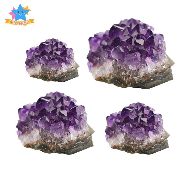 [Edstars] 10-50g Geode คริสตัลธรรมชาติ Cluster Quartz Wand Point Energy Healing Mineral Stone Rock ต