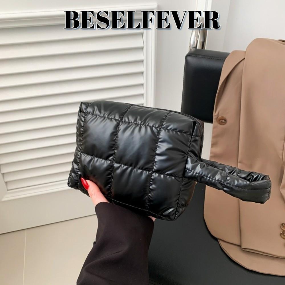 BESELFEVER กระเป๋าเก็บเครื่องสําอาง, กระเป๋าเดินทางสี่เหลี่ยมเล็ก, มือถือ PU วินเทจ กระเป๋าสตางค์ผู้หญิง